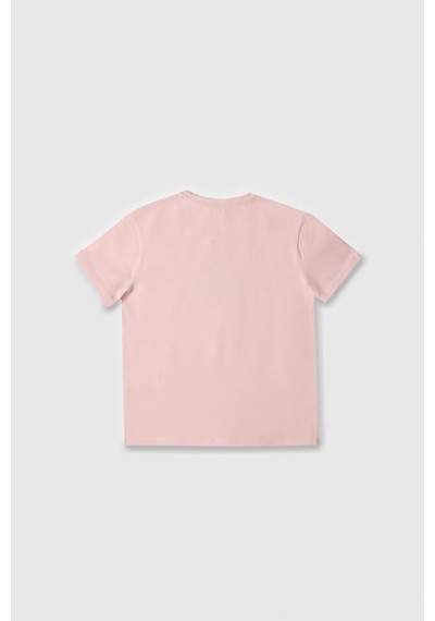 United Colors Of Benetton Kız Çocuk T Shirt A.pembe Bnt-g21814-1378 Pembe