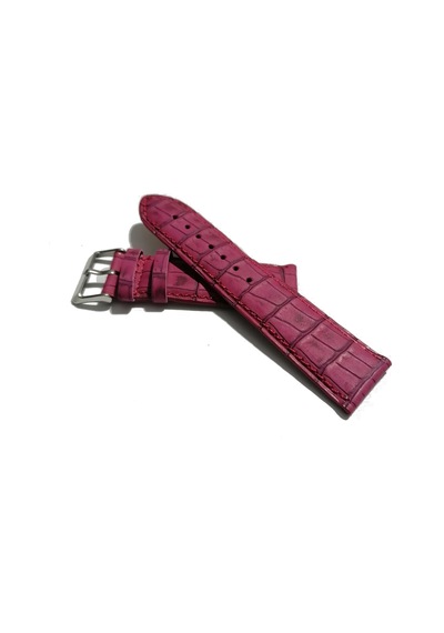 Fado&her Saate Uyumlu Hakiki Deri Saat Kordonu 24 Mm 387 Çok Renkli