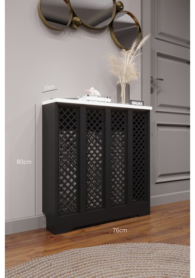 Dekoratif Petek Dolabı Kalorifer Peteği Kapatma Ünitesi Modern Tasarım İç Ölçü 76 Cm Dış Ölçü 80 Cm Petek 76 Siyah Üstü Beyaz D3 Dekoratif Petek Dolabı Kalorifer Peteği Kapatma Ünitesi Modern Tasarım İç Ölçü 76 Cm Dış Ölçü 80 Cm Petek 76 Siyah Üstü Beyaz D3