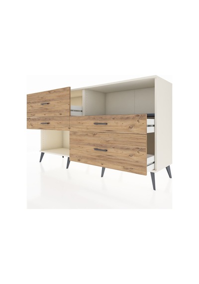 Hyperion Konsol Tek Raflı 4 Çekmeceli 176x44x99 Aytaşı-antrasit/ Aytaşı-antrasit/çam Hyperion Konsol Tek Raflı 4 Çekmeceli 176x44x99 Aytaşı-antrasit/ Aytaşı-antrasit/çam