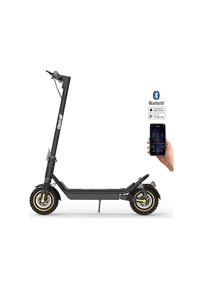 Electroll Torque 2400w Tork Gücü Çift Motor Elektrikli Scooter 16ah Sökülebilir Batarya Süspansiyonlu Siyah