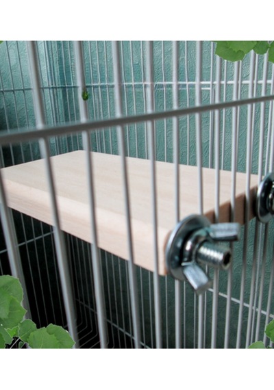 4'lü Set Doğal Kavak Ağacı Chinchilla Platformu - Sıçan, Muhabbet Kuşu, Hamster İçin Kafes Aksesuarı