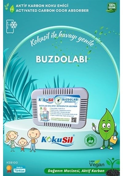 Kokusil Buzdolabı Koku Giderici Ve Koku Emici Doğal Aktif Karbon