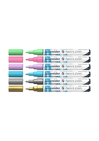310 Akrilik Marker 2mm Set/2-120196 6 Lı
