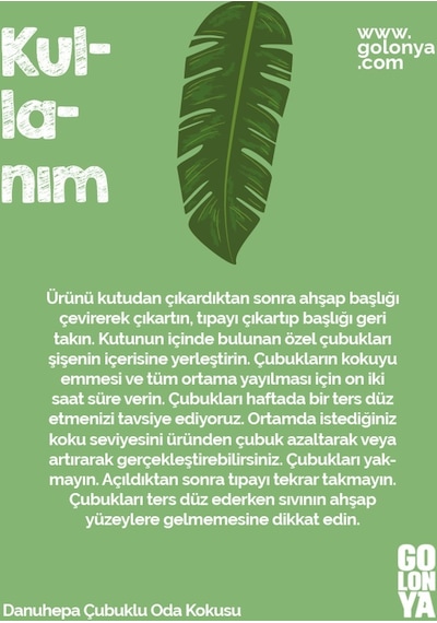 Golonya Danuhepa Çubuklu Oda Kokusu 120 ML