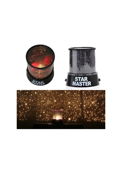 Star Master Pilli Gökyüzü Projeksiyonlu Led Renkli Yıldızlı Tavan Işık Yansıtma Gece Lambası Çok Renkli