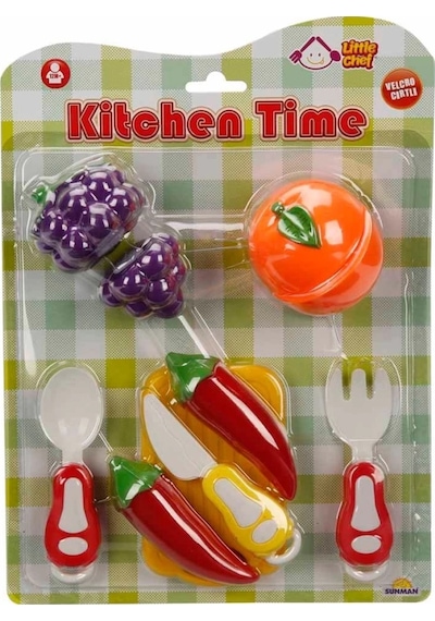 Mey İthalat Little Chef Kesme Tahtalı Sebze Ve Meyve Seti