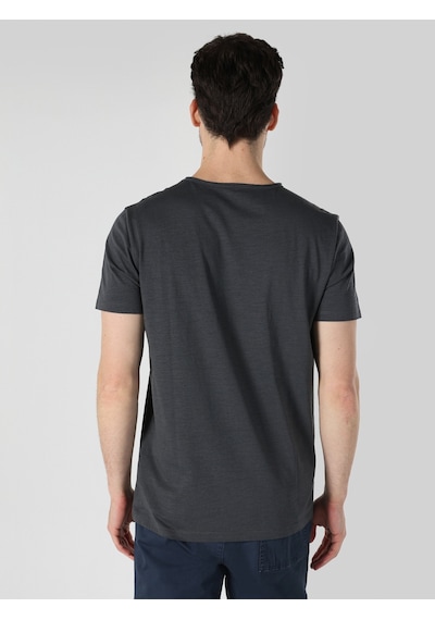 Colin'S Regular Fit Bisiklet Yaka Basic Antrasit Erkek Kısa Kol Tişört Cl1058580_Q1.V1_Ant