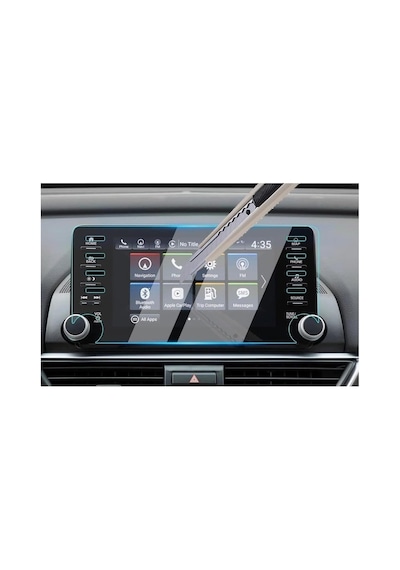 Honda Accord 8 İnç İle Uyumlu Multimedya Ekran Koruyucu Nano Şeffaf Standart