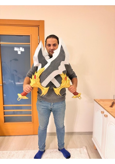 Kaos Kılıçları - İkili - God Of War Dekor Figürü