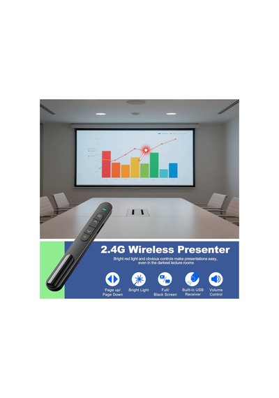 Kablosuz Sunum Cihazı Slayt Değiştirici Usb Power Point Uzaktan Kumanda Kalemi Ppt Kontrol Cihazı