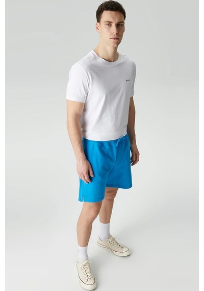 Stba Soon To Be Announced Logo Classic Men's Short Erkek Pamuk Şort Mavi