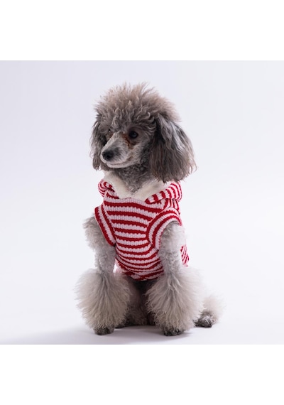 Candycane Yelek-sweat Kırmızı Çizgili Şapkalı Triko Yılbaşı Noel Köpek Kıyafeti Kedi Kıyafeti Köpek Kolsuz Sweati Candycane Yelek-sweat Kırmızı Çizgili Şapkalı Triko Yılbaşı Noel Köpek Kıyafeti Kedi Kıyafeti Köpek Kolsuz Sweati