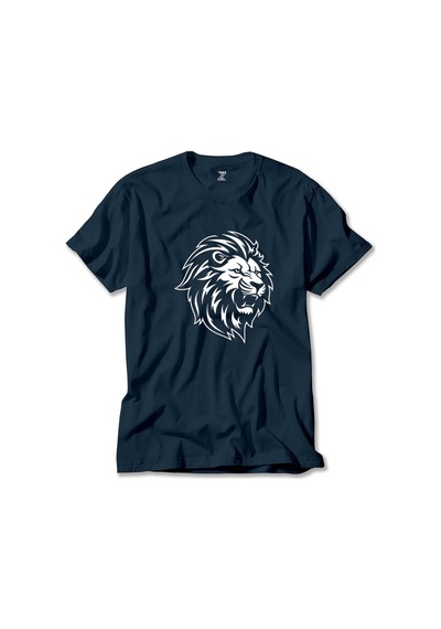 Black And White Lion Sarı Tişört