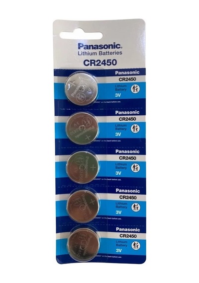Ers Panasonic Cr2450 Lityum 3v Düğme Pil 5 Li Kartela 5 Adet