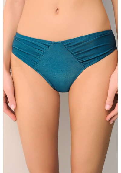 Suwen Ariel Pileli Bikini Altı Sb2639514271427 Petrol Yeşili