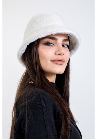 Ladycolor Lady Color Yumuşak Dokulu Bucket Şapka Beyaz
