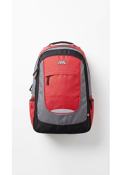 Sol - Marvın Unisex 15 Laptop Sırt Çantası Kırmızı/siyah