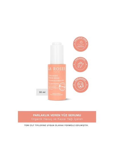 Parlaklık Veren Yüz Serumu Organik Havuç Ve Kayısı Özü İçeren 30 Ml