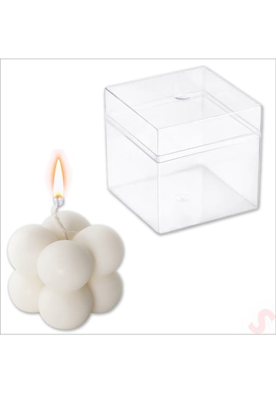 Öğretmenler Günü Hediyesi Kutulu Bubble Mum Etiketli 10 Adet