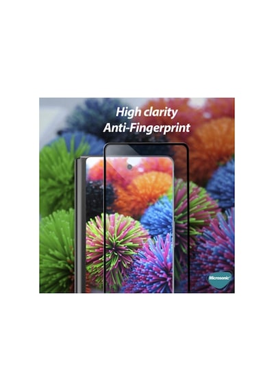 Samsung Galaxy Z Fold 3 Tam Kaplayan Temperli Cam Ekran Koruyucu Siyah