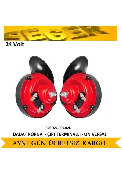 Dadat Korna Seti Standart Tip 24 Volt Seger 60Bo Çift Terminal