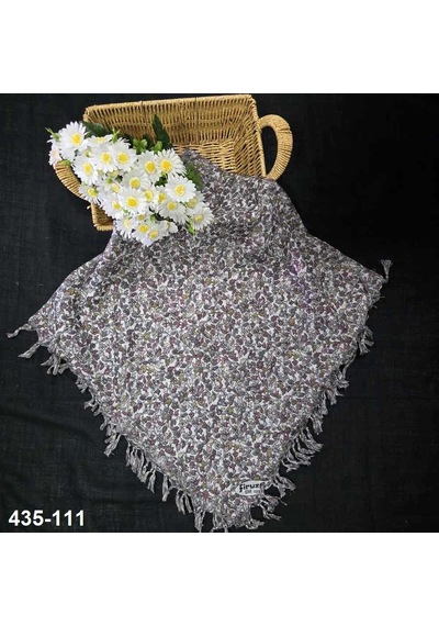 Firuze Eşarp Firuze Desenli Sökme Boncuklu Eşarp 435-111 Çok Renkli