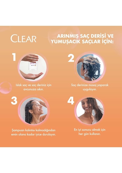 Clear Women Kil Terapisi Kepeğe Karşı Etkili Şampuan 350 ML