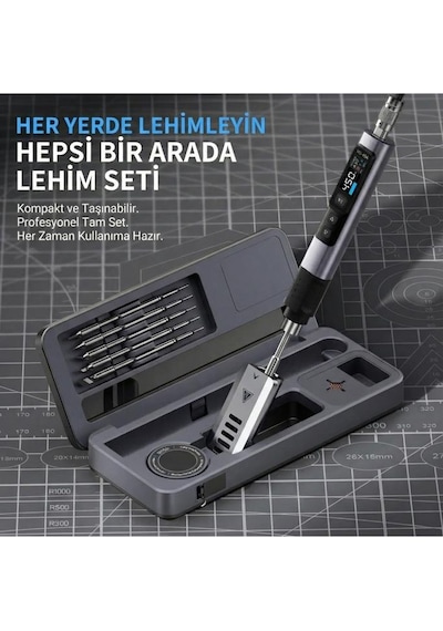 Fnırsı Hs-02a Akıllı Havya 6 Uçlu Ve Alet Kutusu
