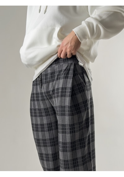 Cocopelli Ekose Erkek Baggy Pantolon Coc2666 Gri