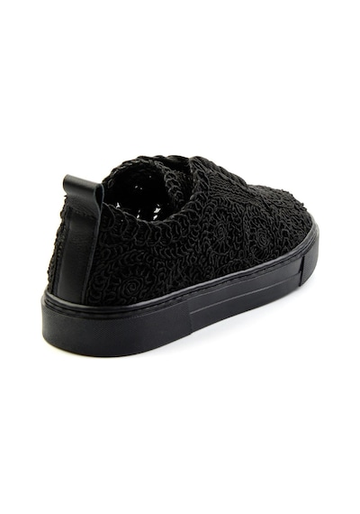 Bambi Siyah Hakiki Deri Kadın Sneaker K01331999916 Siyah