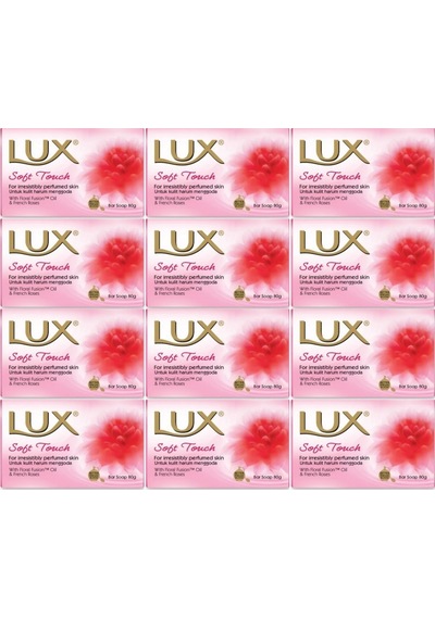 Lux Sabun 80gr Soft Touch Yumuşak Dokunuş 12 Li Set