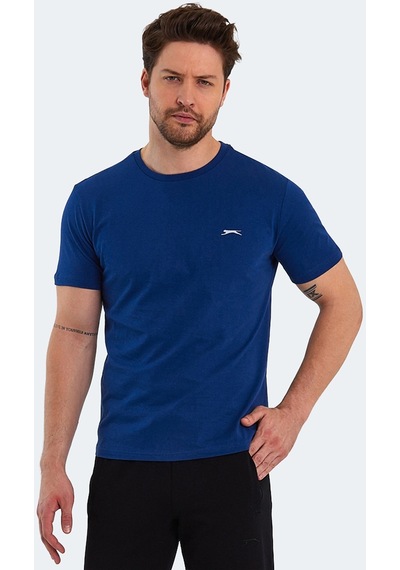 Slazenger PAINT I Erkek Baskılı Indigo Tişört