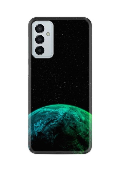 Samsung Galaxy Uyumlu A04s Kılıf Resimli Desenli Silikon Platinium Series Green World 2 1865