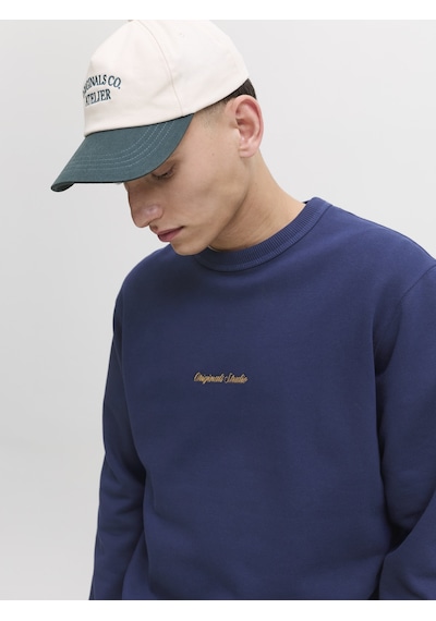Jack & Jones Erkek Gögüs Nakis Islemeli Sweat - Norrebro - 12282893 Ocean Cavern