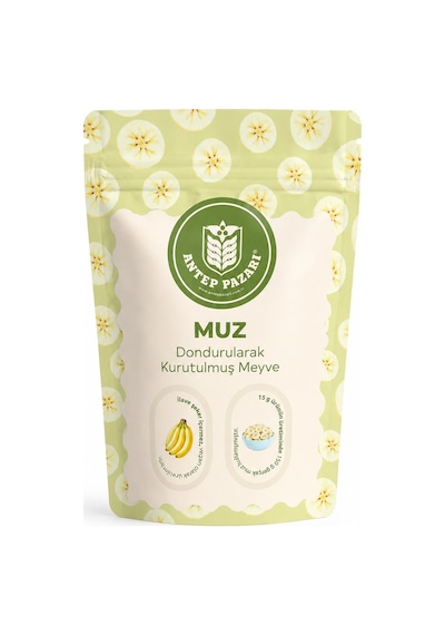 Muz Kurusu Meyve Cipsi - Dondurularak Kurutulmuş Freeze Dried Çıtır Muz