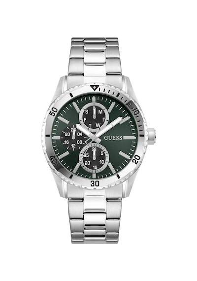 Guess Gugw1061g1 Quartz Çelik Gri Yeşil Kadran 43 Mm Erkek Kol Saati