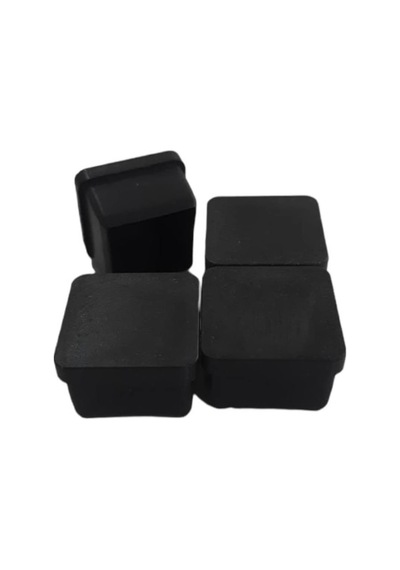 Katarmarket Profil İç Ayak Tapası Plastik Siyah 20X20 Mm 4 Lü