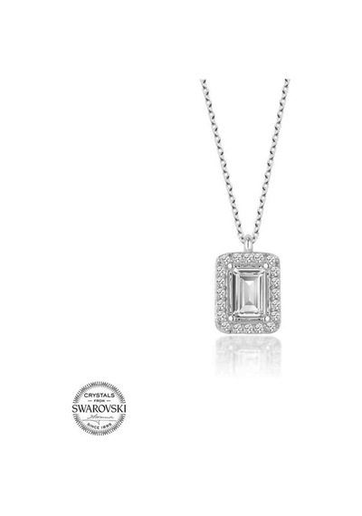 Swarovski Taşlı Gümüş Baget Kadın Kolye (551180874)