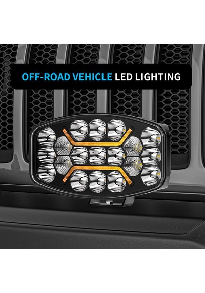 Kamyon Tır Traktör Off Road Jeep 10 İnç Oval Sis Farı 12-24 Volt