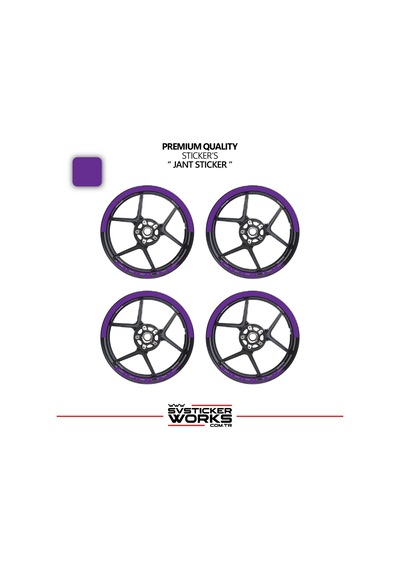 Tvs Apache Jant Şeridi Yarım Jant Kaplama & Apache Yazı Sticker Seti 78158835