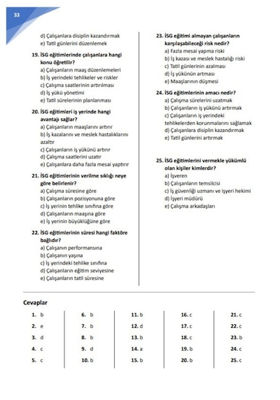 İş Sağlığı Ve Güvenliği Eğitim Kitabı