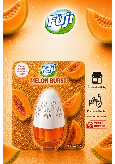 Ilgaz Fuji Kavun Kokulu Araç, Wc, Oda Ve Ortam Kokusu 100 Ml Melon Burst Kalıcı Kavanoz Koku