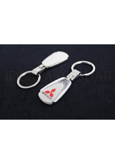 Mitsubishi Metal Oval Anahtarlık Şık Kaliteli Aksesuar Çanta Araba New
