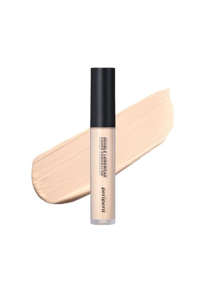 Hafif Yapılı Gün Boyu Yüksek Kapatıcı Double Longwear Cover Concealer 01 Pure Ivory Çok Renkli
