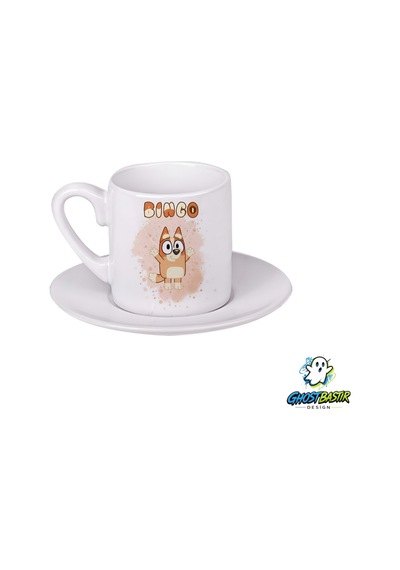 Bluey Türk Kahvesi Fincanı 0104 Beyaz