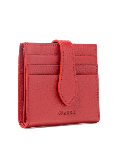 Kırmızı Cüzdan & Kartlık Unisex 800 Grande Deri Cüzdan Kartlık