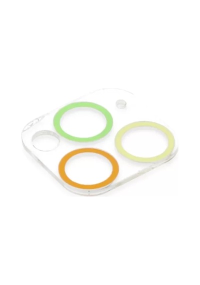 Newface Apple İphone 11 Pro Renkli Kamera Lens Koruma Cam - Pembe-mavi