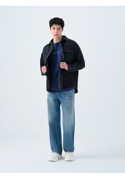 LOFT Oversize Erkek Gömlek U.kol Lf2039700 Q1.v1 Denim LOFT Oversize Erkek Gömlek U.kol Lf2039700 Q1.v1 Denim