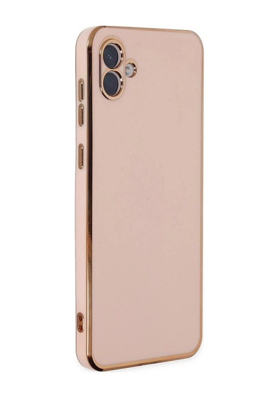 Samsung Uyumlu Galaxy A04 Kılıf Volet Silikon - Pembe Evimdeyokyok